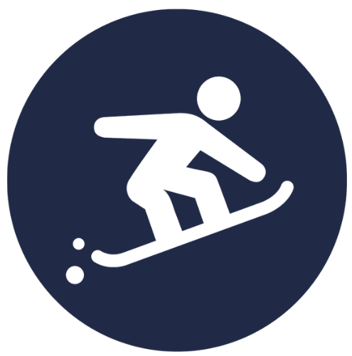 Snowboard - cropped snowboarding icon