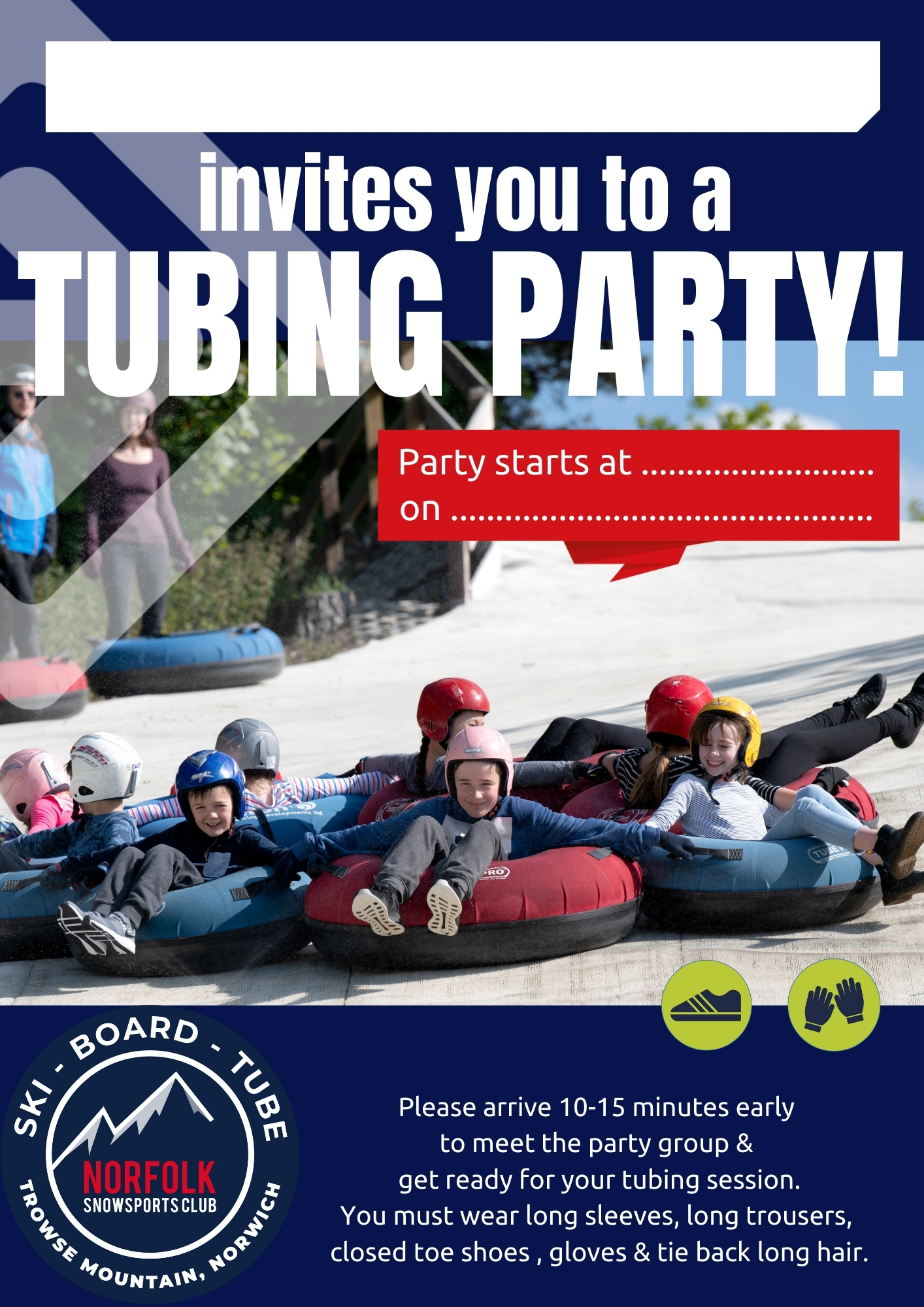 Tubing Norfolk Snowsports Club