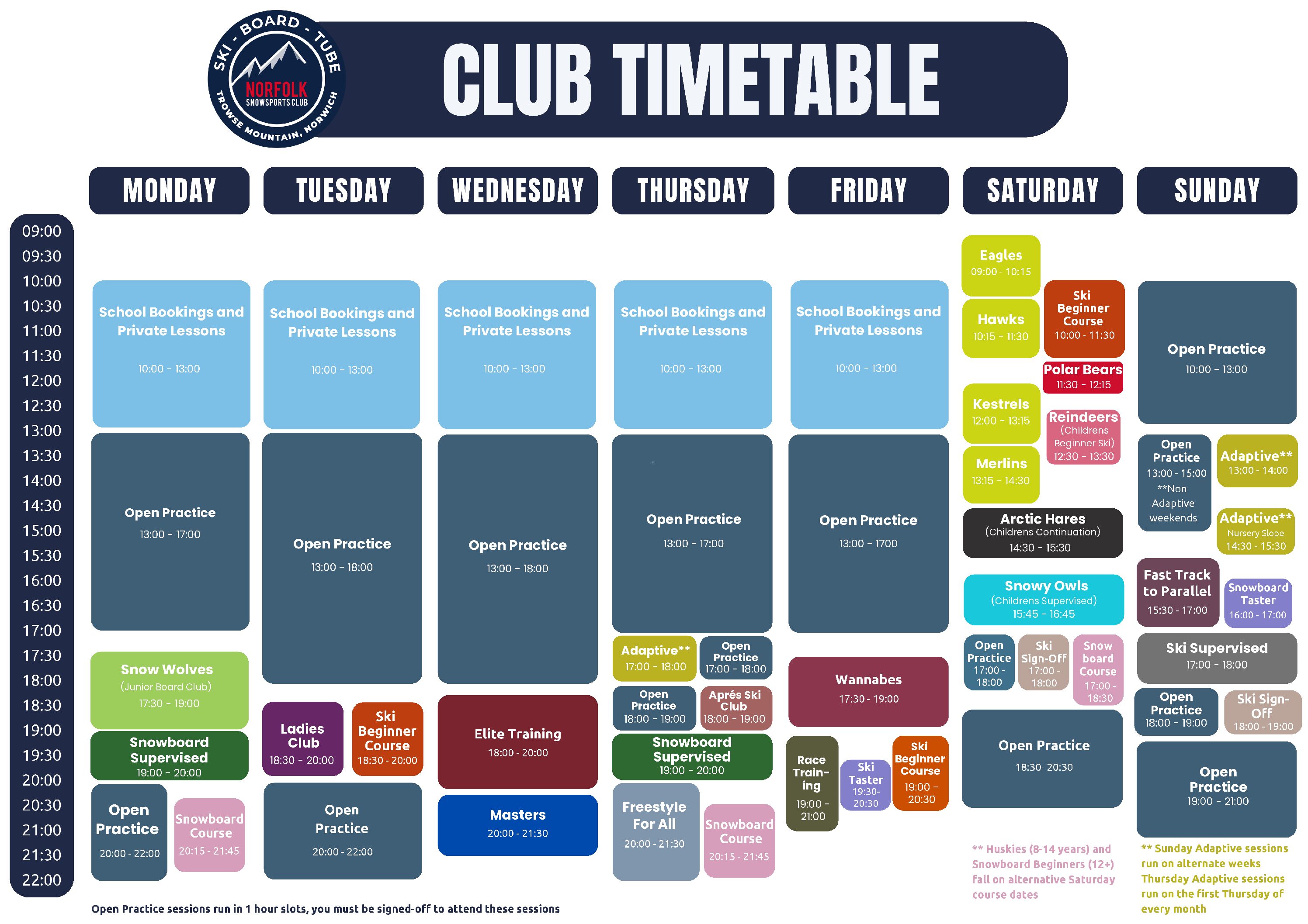 Current Autumn Timetable (FS Update) + price list